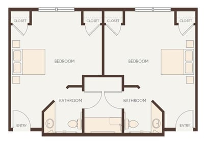 MC_Red Cedar - Suite, Shared Bath - 293 sq. ft.